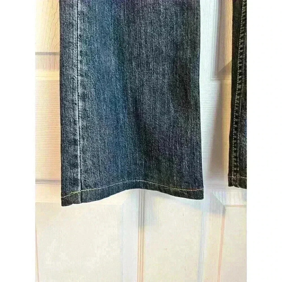 Lawman Women’s Sz 9 Studded Denim Western Jeans Rhinestone Bling Flap Pocket - Picture 6 of 9